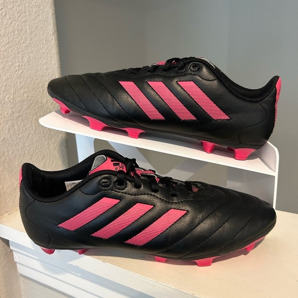 Adidas Goletto VIII JR soccer cleat Black/Pink GX6907 Youth Size 6 - Picture 1 of 11